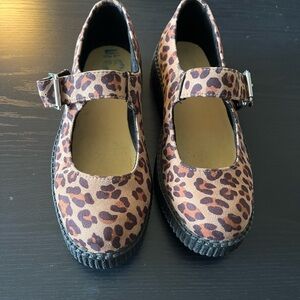 Leopard Print Kids Mary Jane Shoes